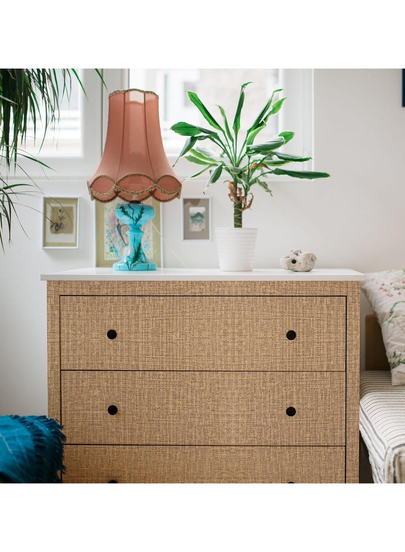 آنا ورق حائط ذاتي اللصق من بي في سي سميك بملمس رمادي داكن، مقاس 40 سم × 5 م - Image 4