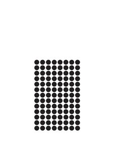 AVERY Avery Zweckform 3009 Color coding dot permanent stickers Ø 8 mm, Set of 416, Black  - Image 2