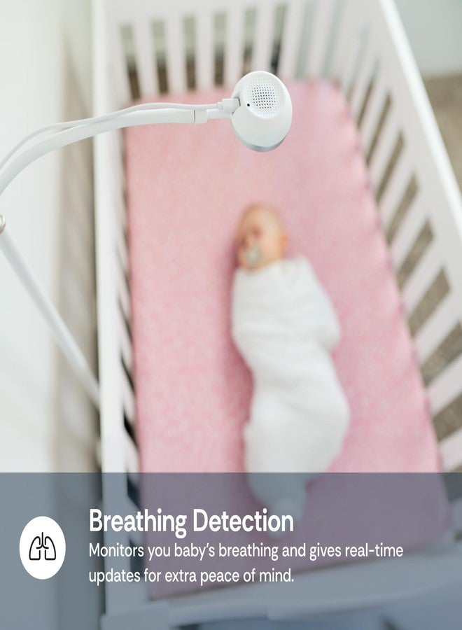 LUNA Home كاميرا مراقبة الأطفال لونا بتردد 2.4GHz مع حامل أرضي، جهاز مراقبة تنفس الرضع بدون مستشعر، مراقبة ذكية بالذكاء الاصطناعي، متتبع النوم، كشف البكاء، رؤية ليلية، صوت ثنائي الاتجاه، أساسيات حديثي الولادة - Image 3