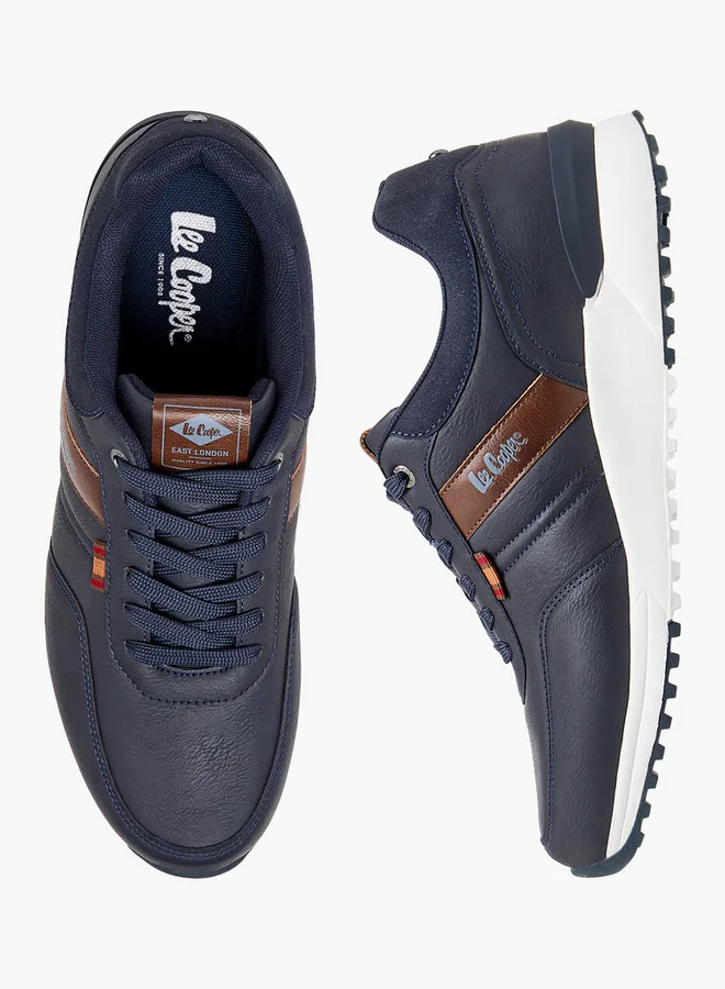 Lee Cooper Men's Panelled Lace-Up Sneakers