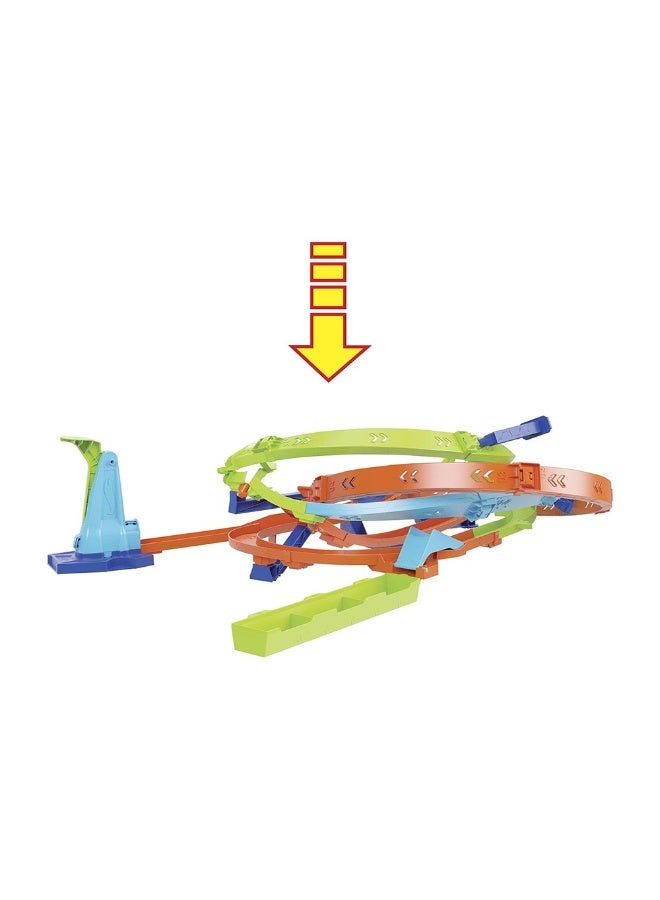Hot Wheels Hot Wheels Action Let's Race Loop Cyclone Challenge Track Playset with Car (1:64)  - Image 1