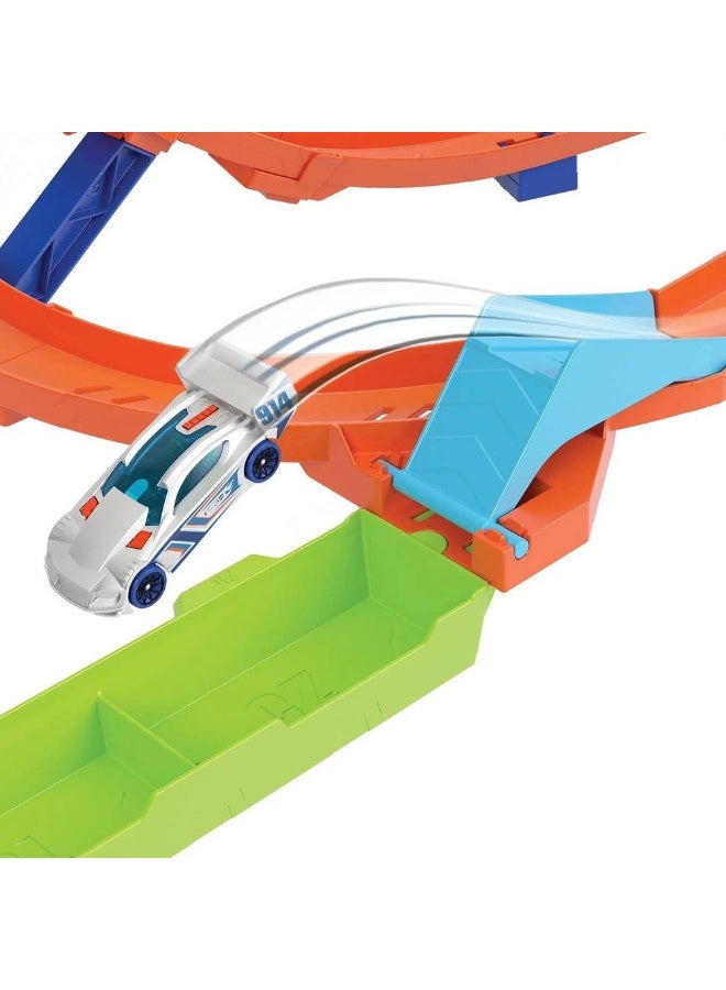 Hot Wheels Hot Wheels Action Let's Race Loop Cyclone Challenge Track Playset with Car (1:64)  - Image 3