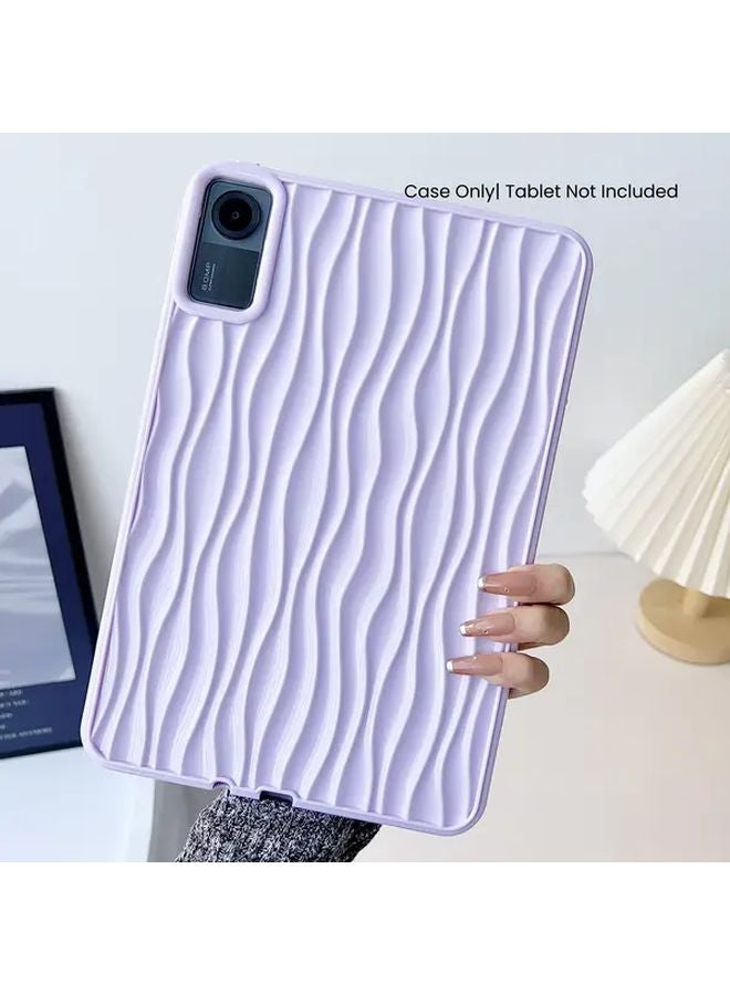 غطاء لوحي 11 بوصة مقاوم للسقوط ومتين وخفيف الوزن باللون الرمادي مع تصميم تموجات المياه - Image 5