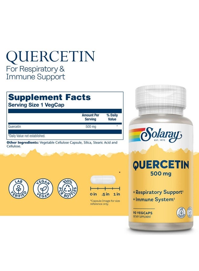 SOLARAY Quercetin 500mg Solaray 90 Caps (Pack of 2) - Image 2