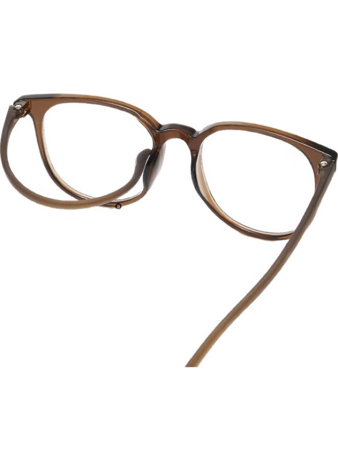 Zeiss Ultra-Light Large Frame Glasses For Women With Natural Beauty Ice American Myopia Degree Can Be Equipped With Anti-Blue Light Radiation Zeiss Lenses Eyeglass Frame - Image 2