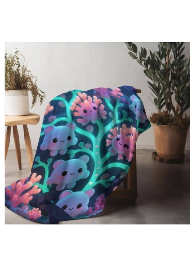 عام بطانية رقيقة من الفانيلا (دافئة ومريحة، ومناسبة للنوم واستخدام الألعاب وإزالة الغبار ومقاومة للرمل) 150 سم * 200 سم - 664 - Image 5