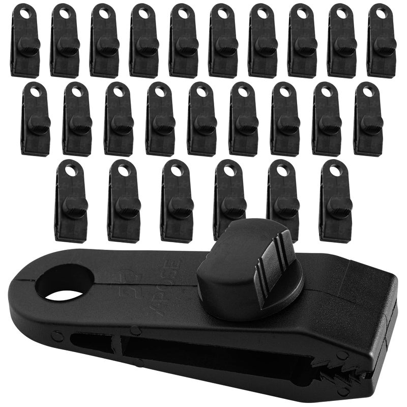 إكسبوز سايفتي Xpose Safety 25 قطعة من مشابك القنب شديدة التحمل وقابلة لإعادة الاستخدام - تستخدم مع مظلة خيمة التخييم وغطاء قارب السيارة وغطاء حمام السباحة أو ظل الشمس - من Xpose Safety - Image 2