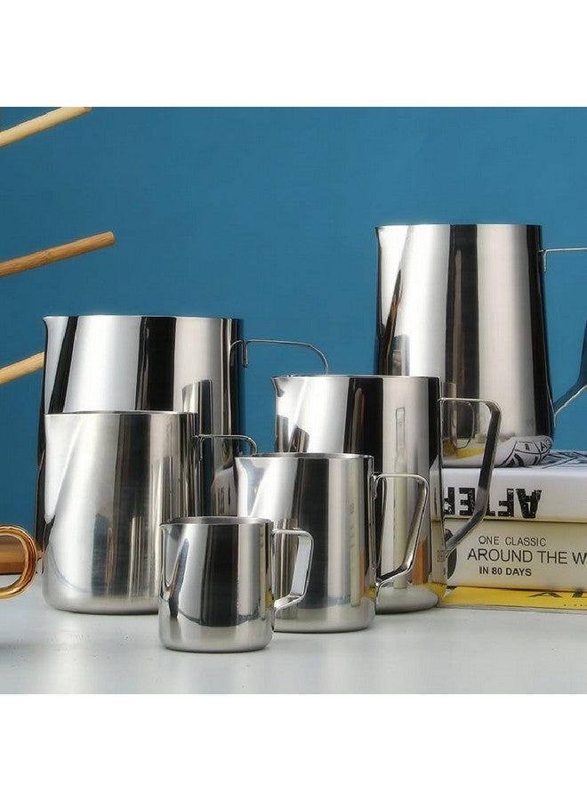 THW® إبريق قهوة كابتشينو من الفولاذ المقاوم للصدأ بسعة 2000 مل (2 لتر) - آمن في غسالة الصحون، متين، مثالي للاستخدام في المنزل والمطاعم - Image 4