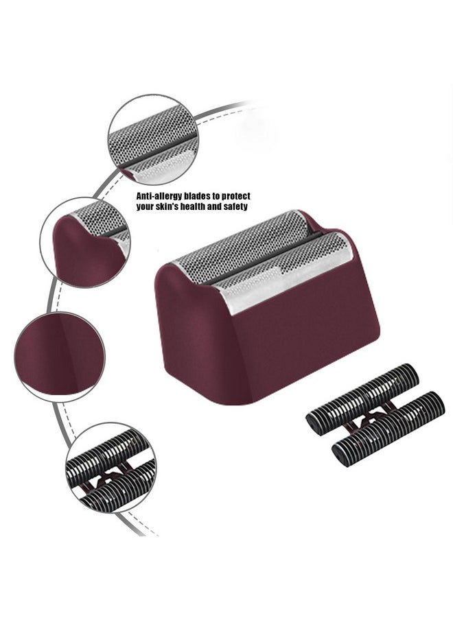 colorski 4 Pack Professional 5 Star Series Finale Shaver Replacement Foil And Cutter Bar Assembly Compatible With Wahl Shaver Foil 7031100 7043100 Super Close Shaving Replacement Heads  - Image 3