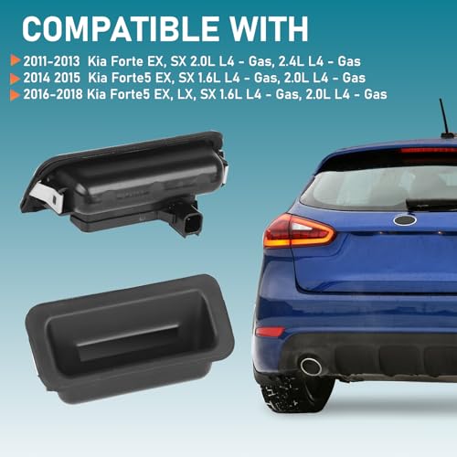 ANDO RACING 812601M500 81260A6200 Outside Trunk Lid Lock Handle Button Trunk Release Button Compatible with Kia Forte 20112018 - Image 3
