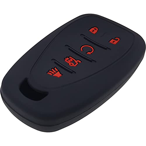 GFDesign 2 Pcs Silicone 5 Buttons Key Fob Cover Remote Case Keyless Protector Compatible with 2016-2020 Chevrolet Chevy Malibu Camaro Cruze Equinox Sonic Spark Traverse Blazer Bolt EV Trax Volt - Image 4