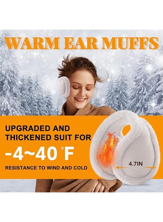 سدادات أذن للشتاء للنساء والرجال، سدادات أذن شتوية قابلة للتعديل للنساء، سدادات أذن لطيفة للنساء لممارسة الرياضات الشتوية - Image 3