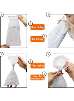Verona 5 Pack Disposable Emesis Bags White, Vomit Bags for Travel and Motion Sickness,1000 ml  - Image 4