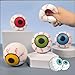 Dhjrefhhd 1PCS Soft Eyeballs Squeeze Prop Eye Squishy Ball Party Fidget Tool Halloween Stress Ball Tool Prize Birthday Gifts Red or Randomly Color - Image 4