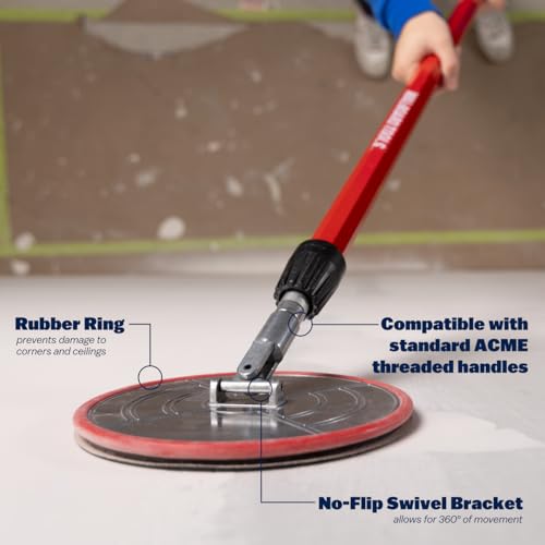 Walboard WAL-BOARD TOOLS Radial Pole Sander Drywall Tool Kit, 360 Degree Wall Finishing, DTKRS1 - Image 4