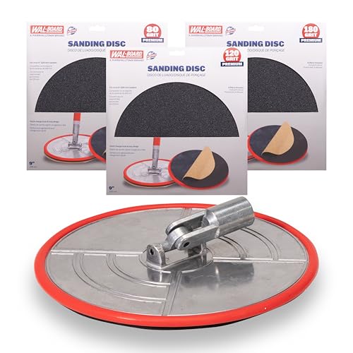 Walboard WAL-BOARD TOOLS Radial Pole Sander Drywall Tool Kit, 360 Degree Wall Finishing, DTKRS1 - Image 5