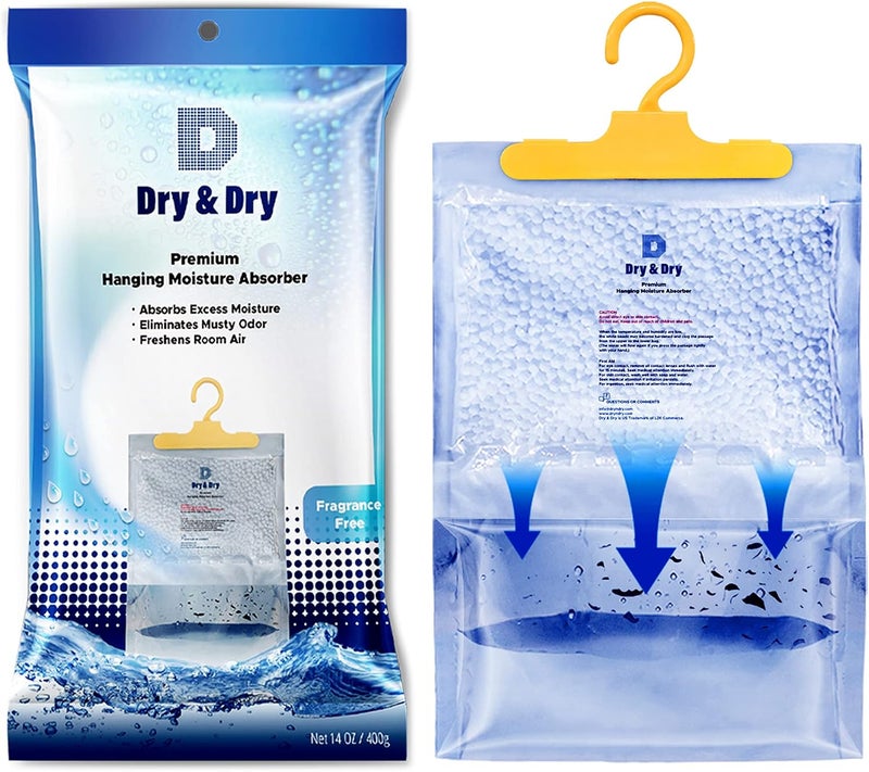 DRYDRY 4 Pack Premium Moisture Absorbers for Home, Basement & Bedroom - Small Dehumidifiers - Image 2