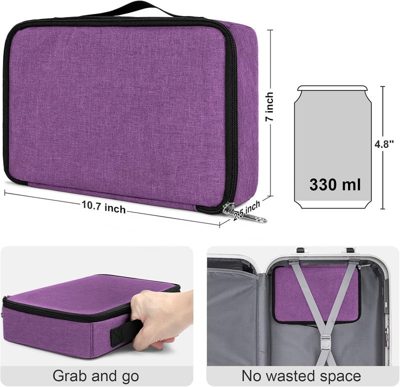 Bukere Travel Sunglasses Organizer Case, Adjustable Slot For Multiple Pairs, Portable Eyeglasses Storage Box for Men Women - Image 4