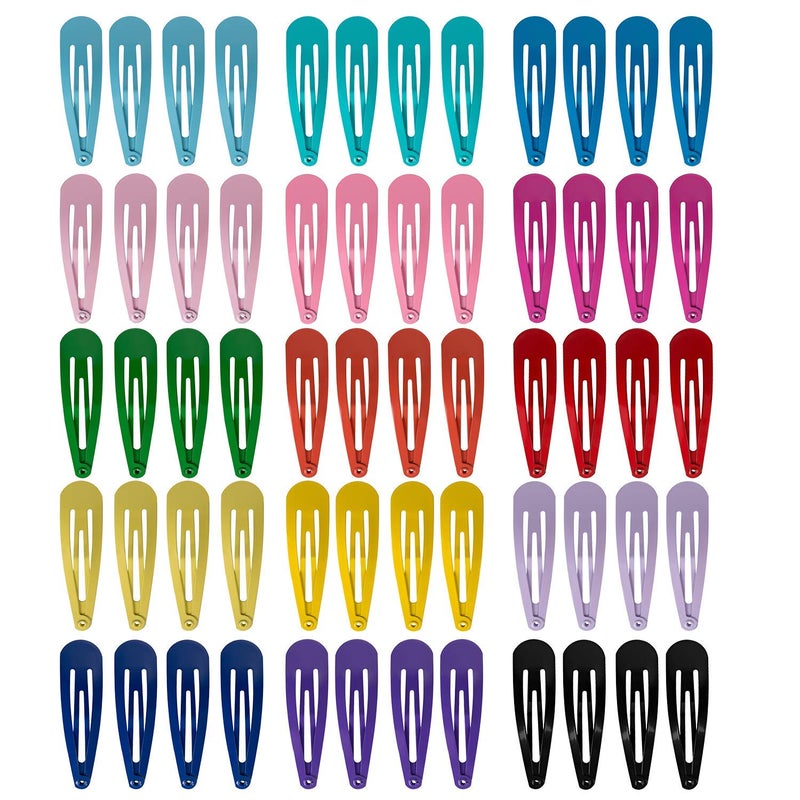 BetyBedy 60 Pcs Hair Barrettes, Non-Slip Hair Clips, 2 Inch Metal Hairpins Accessories for Toddlers, Girls, Kids, Teens, Women (15 Assorted Colors) - Image 2