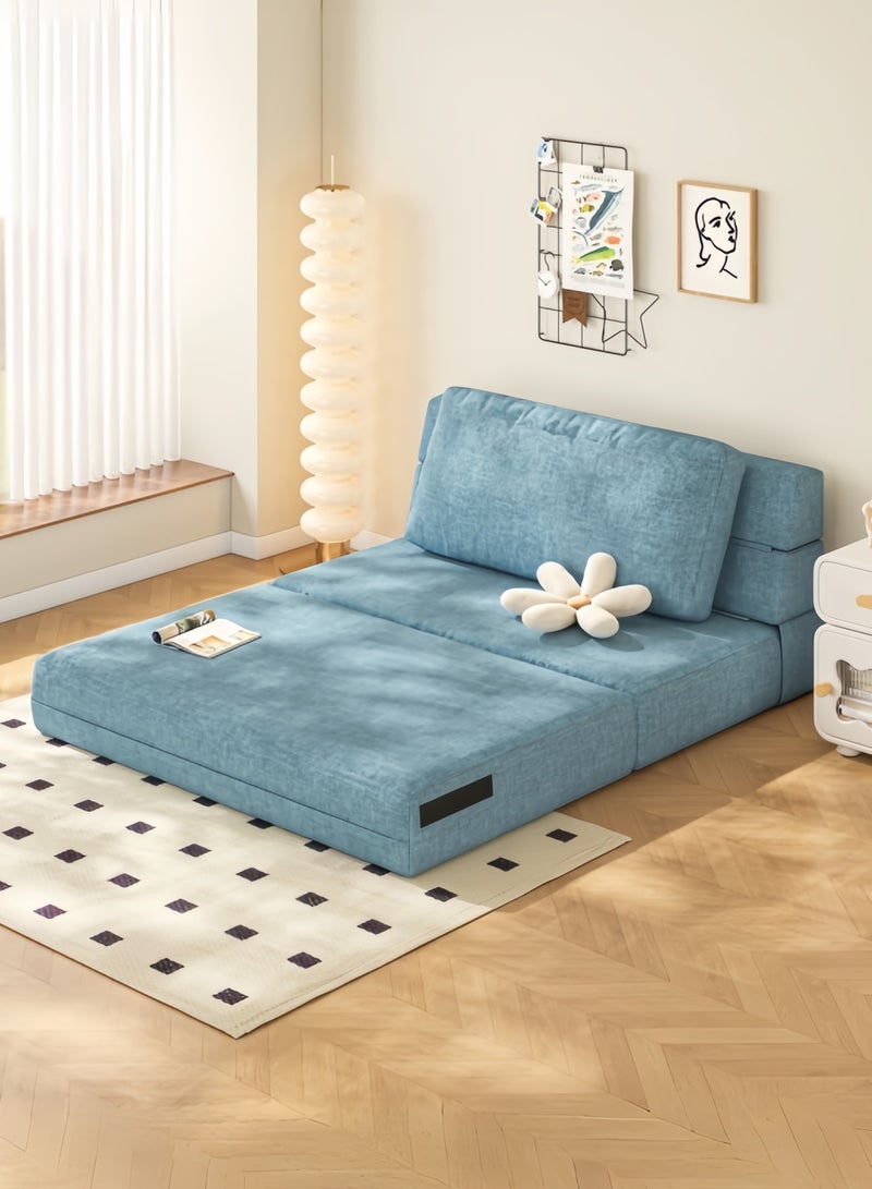 Amoyls 3-in-1 Convertible Sofa Bed - Multifunctional Sofa for Sitting, Lounging & Sleeping with High-Resilience Foam & Breathable Linen Fabric - Image 1