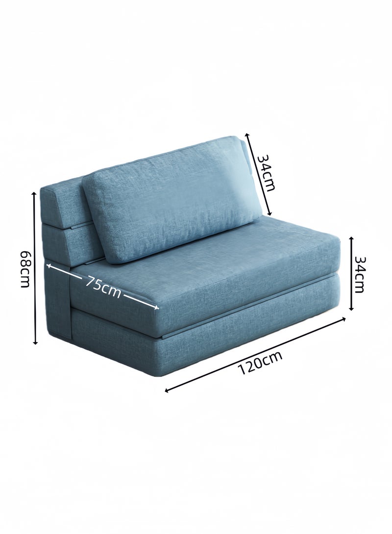 Amoyls 3-in-1 Convertible Sofa Bed - Multifunctional Sofa for Sitting, Lounging & Sleeping with High-Resilience Foam & Breathable Linen Fabric - Image 2