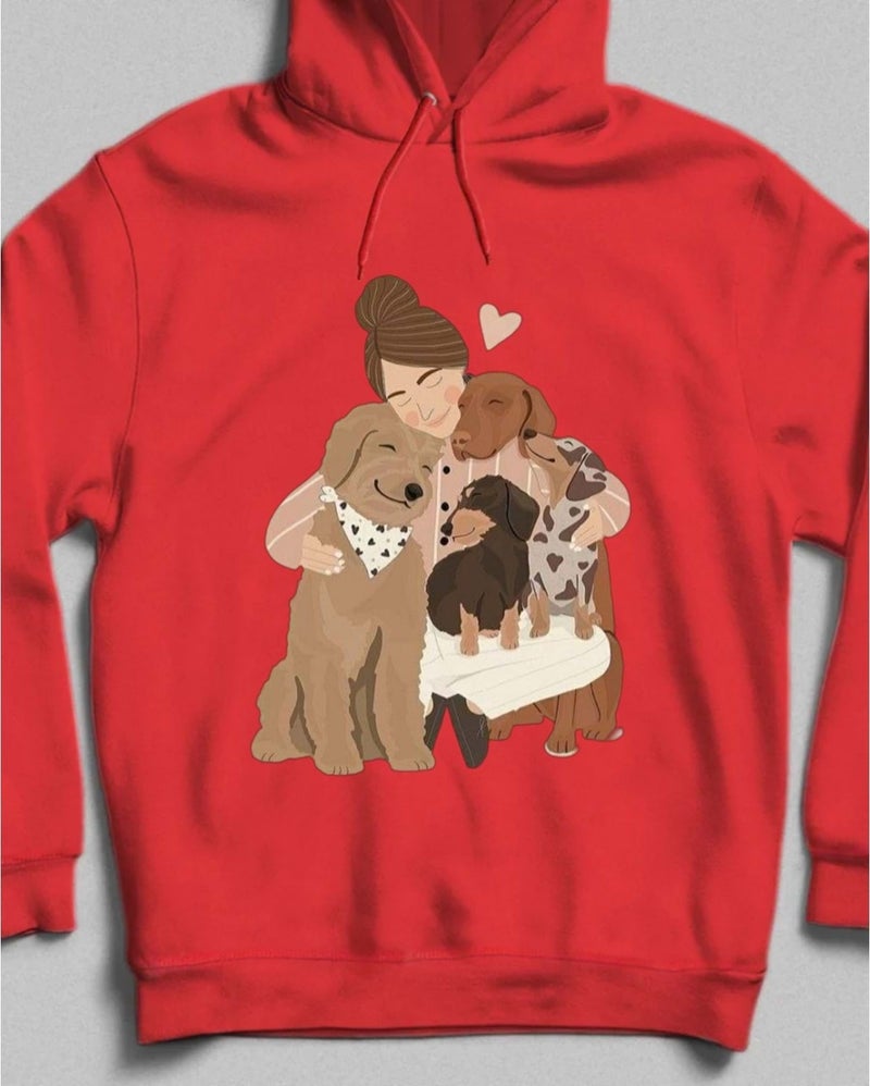 Hena Paw Hug Design Sweatshirt Gray  - Image 2