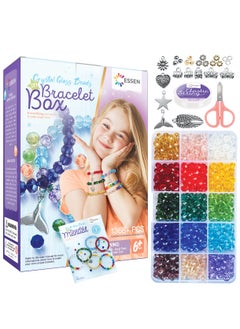 ESSEN 1368+ pcs Crystal Glass Beads, Spacers & Charms for DIY Bracelet Jewelry Making Kit  - Image 1
