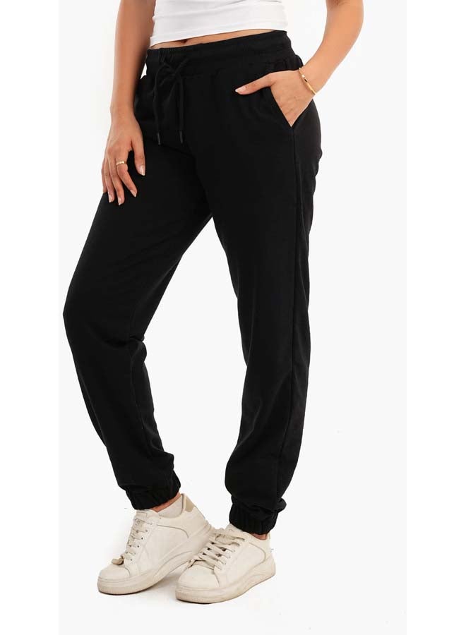 Carina Black Lounge Joggers  - Image 2