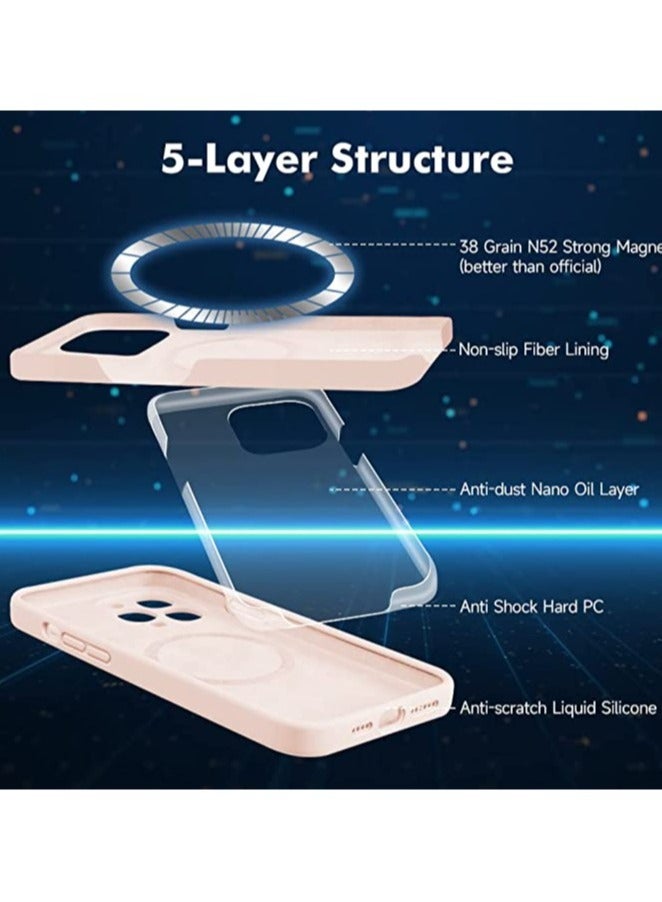 ELTRAZONE iPhone 14 Pro Max + 2 Pack Tempered Glass Screen Protector Magsafe Case Silicone Phone Case with Microfiber Lining for iPhone 14 Pro Max 6.7 inch 2022 - Image 3