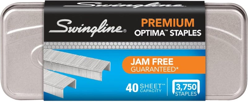Swingline Staples, Premium for Desktop Staplers, 1/4" Length, 210/Strip, 3750/Box, Jam Free, Optima (35556) - Image 3