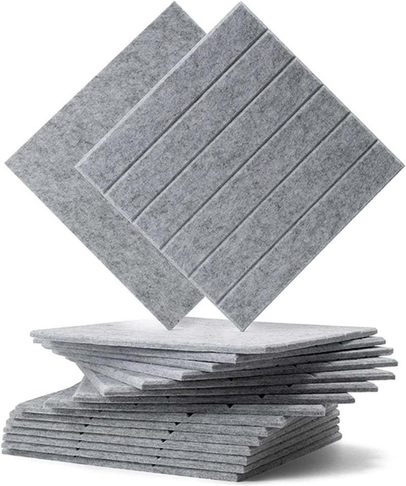 حاجز حراري للسيارات (Heat Shield Automotive)، 12 قطعة من الألواح الماصة للصوت ووسائد عازلة للصوت، تساعد في عزل الأصوات العميقة (Echo Bass Isolation)، تُستخدم لزينة الجدران والمعالجة الصوتية. - Image 3