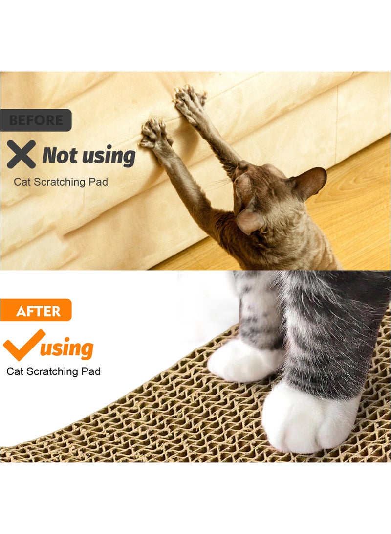 يوريفو لوح خدش للقطط من الحيوانات الأليفة وسادة خدش متينة للقطط ، سرير من الورق المقوى للقطط ، وسادة وصالة للخدش للقطط ، مخلب طحن للقطط - Image 4