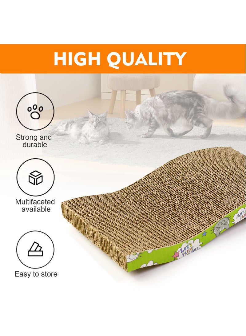 يوريفو لوح خدش للقطط من الحيوانات الأليفة وسادة خدش متينة للقطط ، سرير من الورق المقوى للقطط ، وسادة وصالة للخدش للقطط ، مخلب طحن للقطط - Image 5