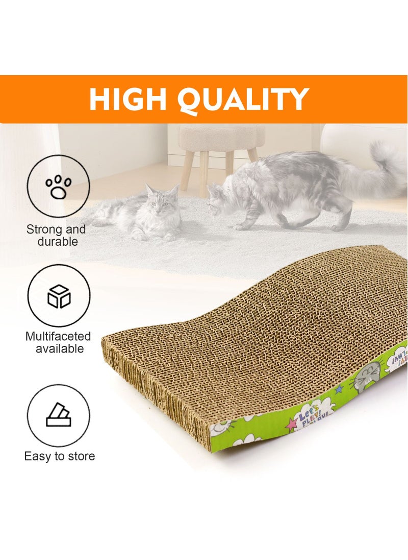 SKY-TOUCH - Pet Cat Scratcher Board Durable Cat Scratching Pad, Cat Cardboard Bed, Cat Scratching Pad & Lounge, Cat Grinding Claw - Image 1