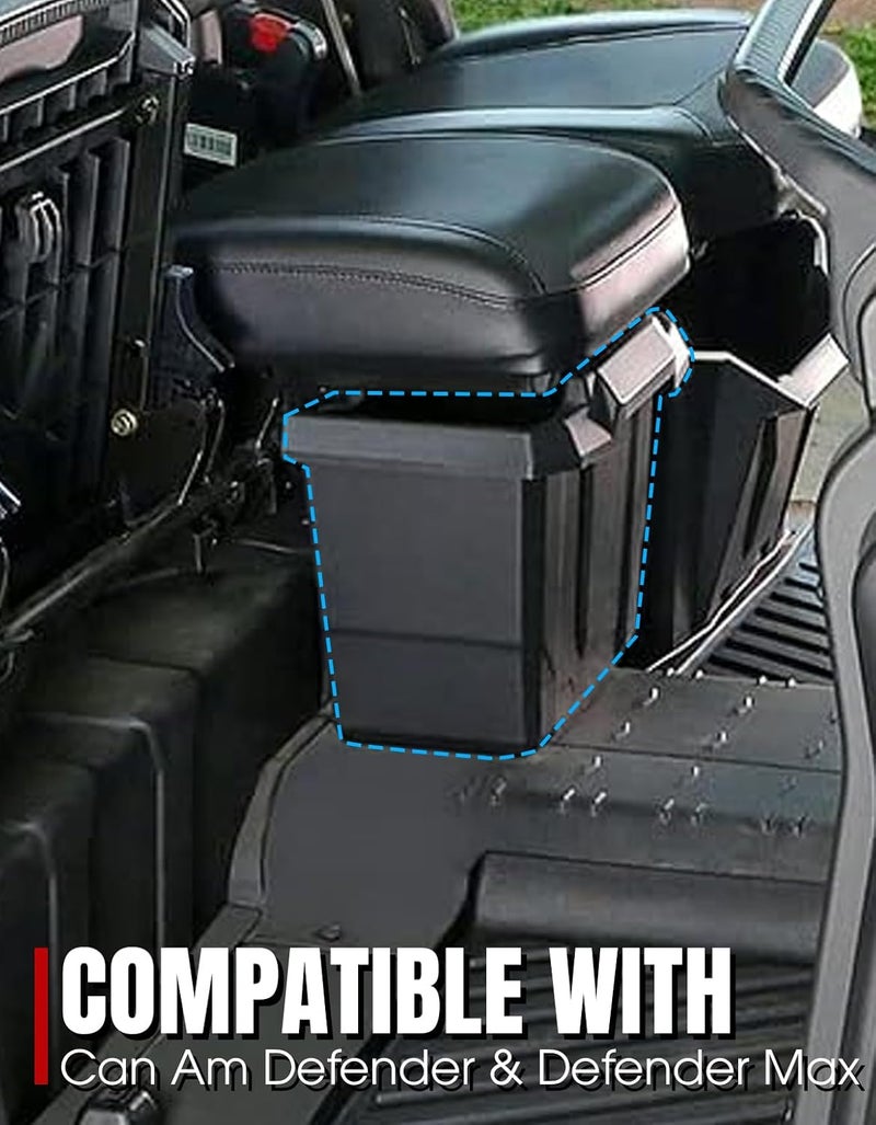 A & UTV PRO Defender Center Under Seat Storage Box - Removable Storage Bin for Can Am Defender/Defender Max (2016-2022) - Image 3