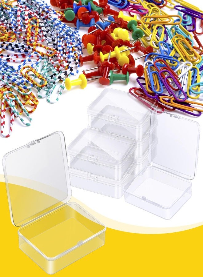 Dcocdeely 16 Pcs Plastic Crayon Box Bulk Clear Crayons Holder with Lid Crayon Organizer Case Crayon Storage Containers for Students School Office Supplies (16) - Image 5