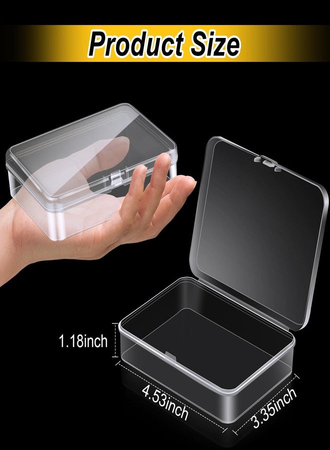 Dcocdeely 16 Pcs Plastic Crayon Box Bulk Clear Crayons Holder with Lid Crayon Organizer Case Crayon Storage Containers for Students School Office Supplies (16) - Image 2