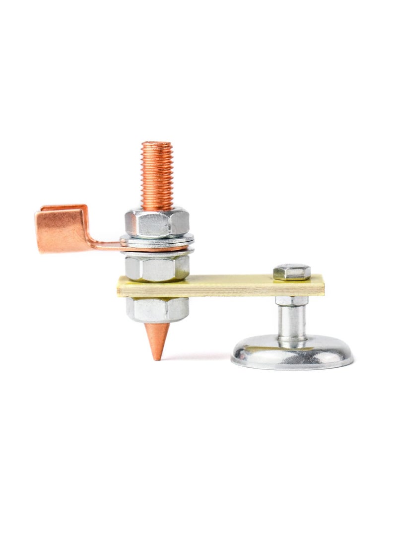 SYOSI Welding Magnetic Ground Clamp, Welding Magnet Head, Copper Tail Welding Support Tool Upgrade Magnetic Welding Support Ground Clamp Tools, Welding Magnet Head Strong Magnetism Large Suction (2 Pack) - Image 2