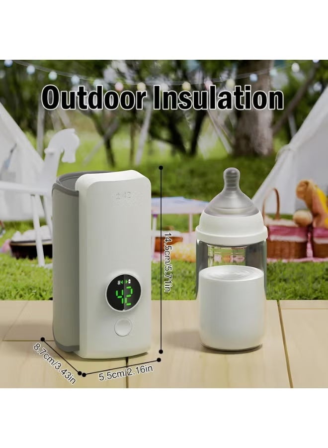 Baby Bottle Warmer Fast Heating - Portable Milk & Formula Warmer for Home, Car & Travel, BPA Free Electric Bottle Heater with Auto Shut Off for Breast Milk, Baby Food Jars & Liquids - Image 2