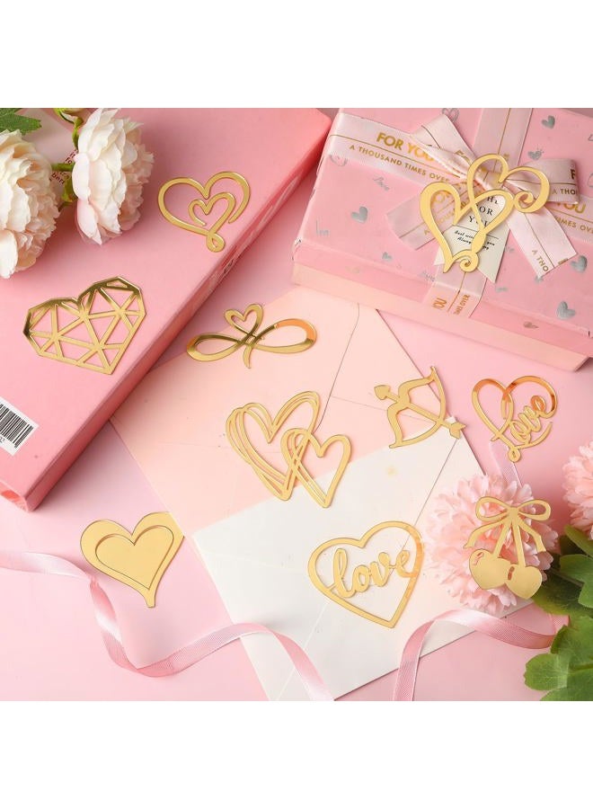 JULBEAR 30 Pcs Love Heart Cupcake Toppers, Happy Valentine's Day Cake Topper Acrylic Decorations for Valentine's Day Wedding Anniversary Engagement Birthday Party Supplies (10 Design) - Image 3