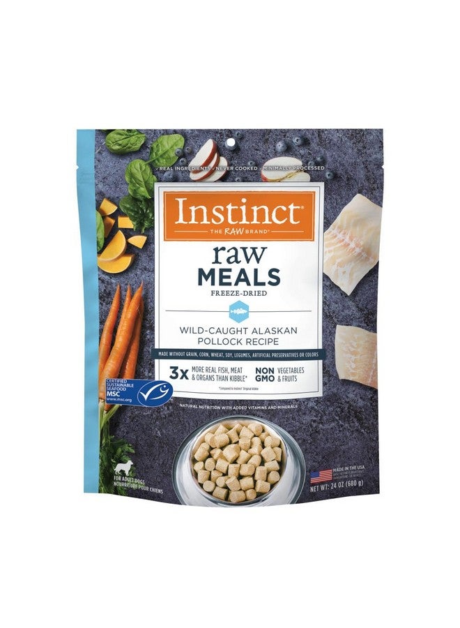 Instinct Raw Meals Freeze-Dried Pollock Dog Food, 24 oz. Bag - Image 1