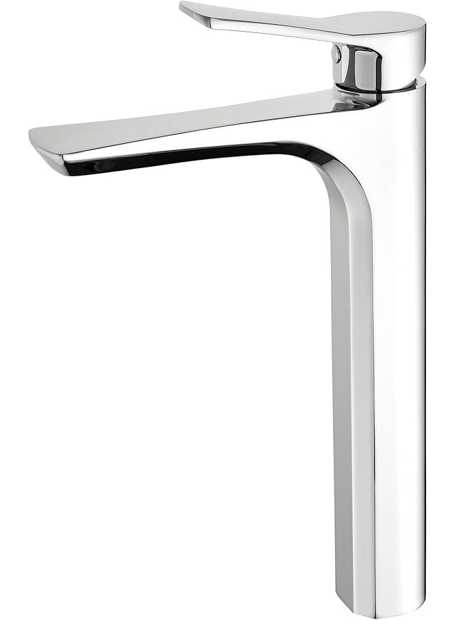 The Bros خلاط حوض بمقبض واحد صنبور حوض غسيل ثقيل الاستخدام صنبور حمام مياه باردة وساخنة صنبور حوض تجميل بارتفاع قابل للزيادة - Image 1