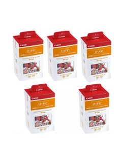 Canon SELPHY Compact Photo Printer Postcard Size Color Ink/Paper Set RP-108 ( Pack of 5 )  - Image 1