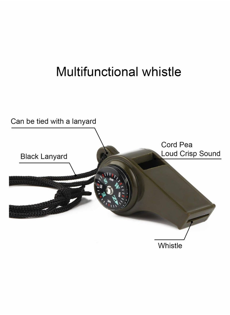 Excefore Emergency Survival Whistle, Emergency Whistle with Compass 3 Pack  - Image 3