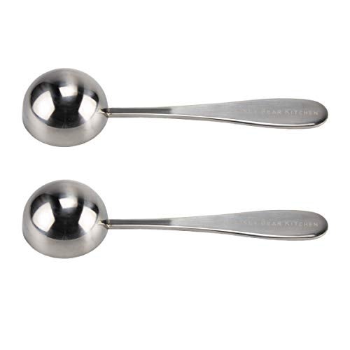 Honey Bear Kitchen 15 ml Tablespoon Measuring Scoops Spoons, Polished Stainless Steel, Set of 2 - Image 2