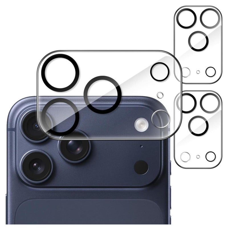 ACLIX Camera Lens Protector for iPhone 17 Pro Max, 9H Tempered Glass, Anti-Scratch, Case Friendly, Does Not Affect Night Shots, HD Clear (Clear)
