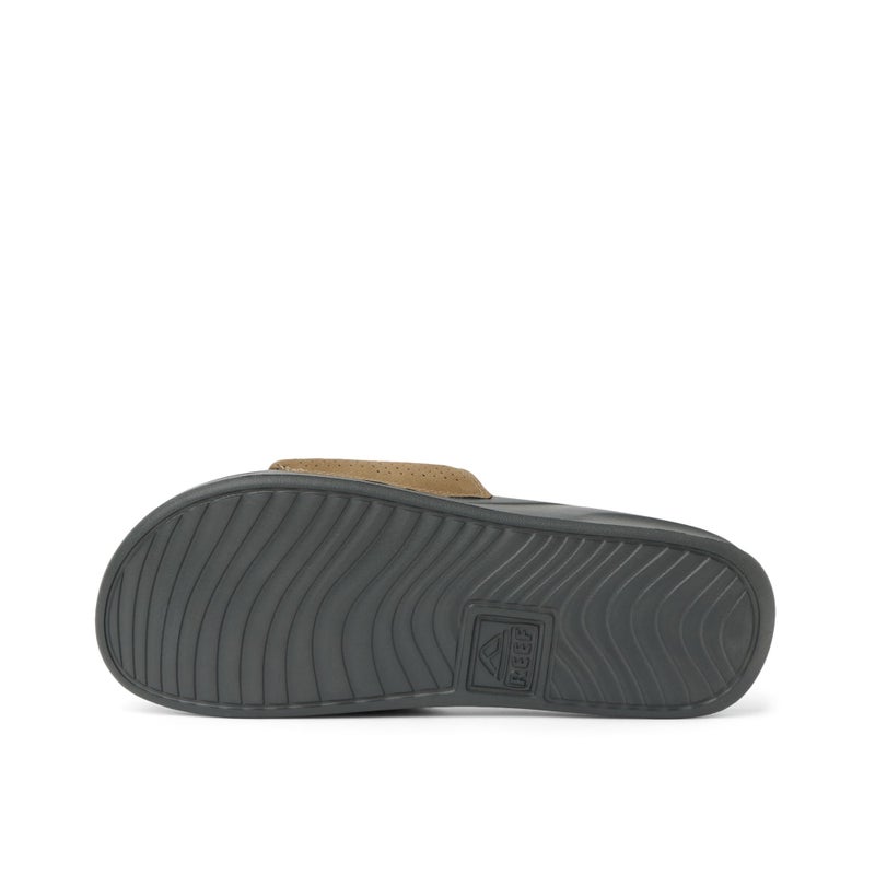 Reef One Slide Mens Sandal, Lightweight & Water Friendly, Grey/Tan, 11 - Image 4