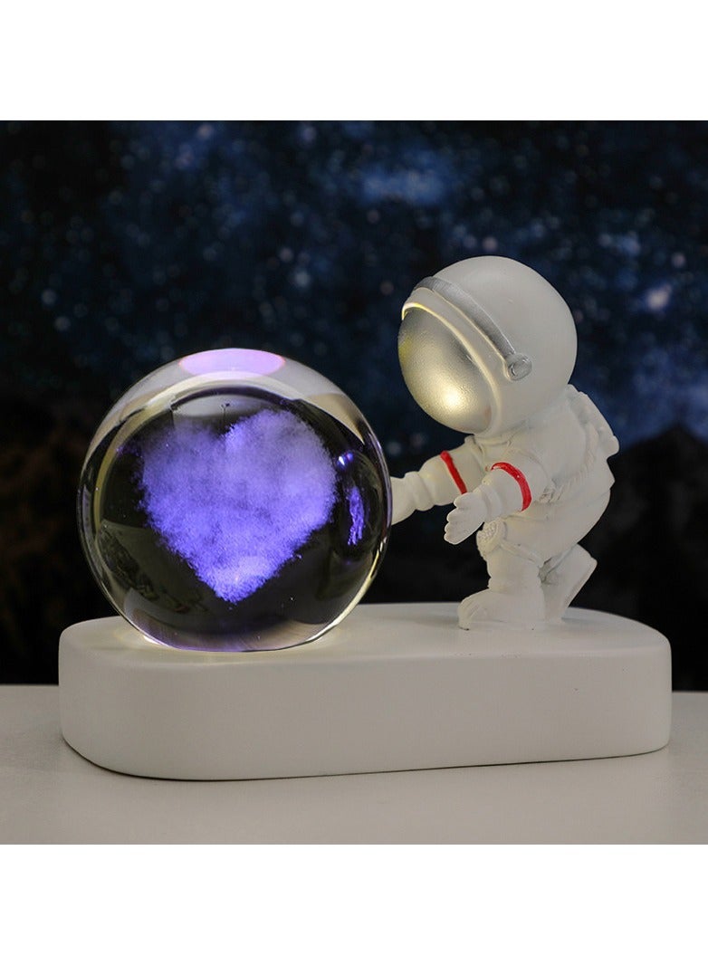 Starry Sky Crystal Ball Luminous Base Night Light - Image 1