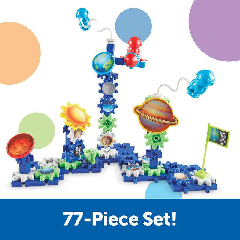 Learning Resources Learning Resources Gears! Gears! Gears! Space Explorers Building Set, 77 Pieces, Ages 4+, Gears & Construction Toy, STEM Toys, Gears for Kids - Image 4