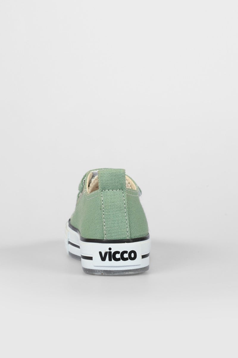 VICCO Pino Baby Lighted Linen Shoes Green  - Image 5
